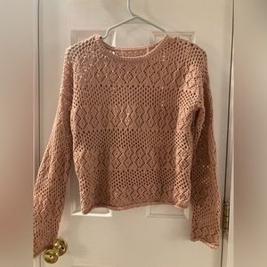 Rose knit sweater, size small